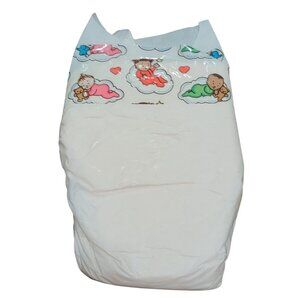 Vintage 1992 Pampers Diaper Collectible Baby Cloud Print Retro Advertising Prop